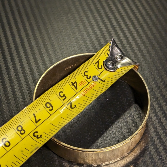 Monet Gold Brass Tone Bangle - Picture 3 of 4
